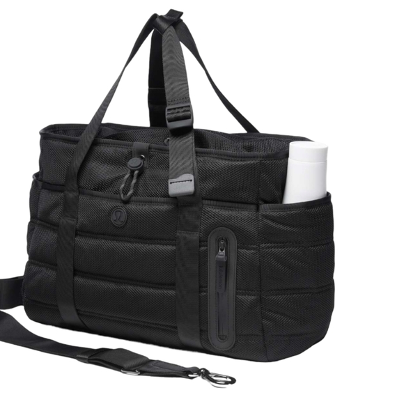 Rare!! NEW!!! ULULEMON Dash All Day Duffel Bag 20L Black NWOT - Picture 4 of 12